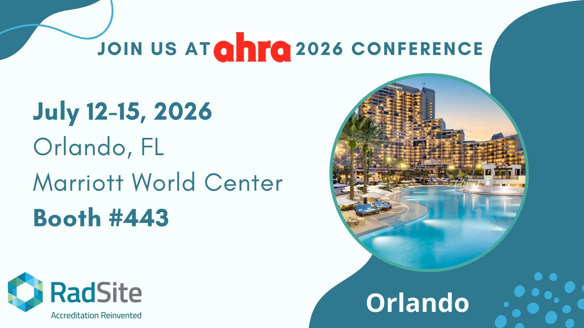 Join us at AHRA 2026 Orlando Florida, Marriott World Center