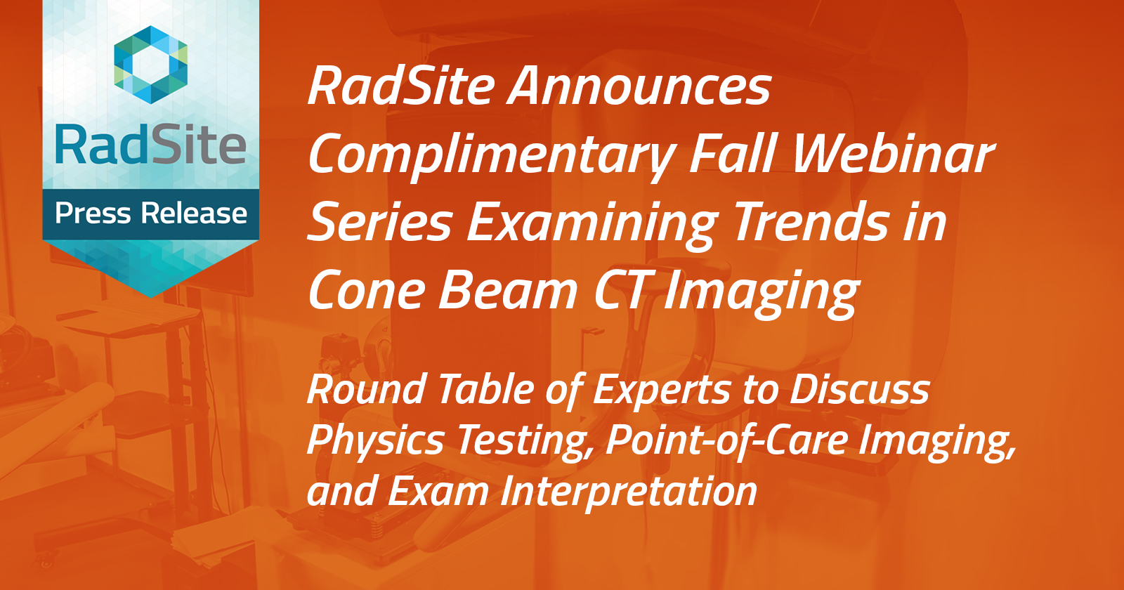 RadSite Radiology Webinar CBCT Trends